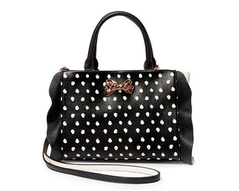 betsey johnson polka dot purse.